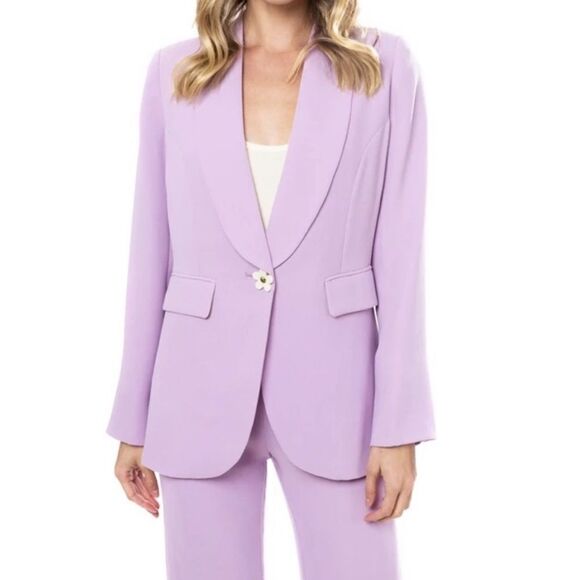 Julie Brown New York lavender blazer size medium - Picture 2 of 9